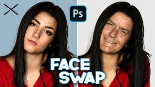 How to SWAP FACES in Photoshop  EASY [upl. by Ecnedurp405]