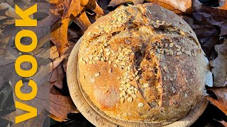 Овсяный Хлеб На Закваске Oatmeal Bread [upl. by Yecniuq]