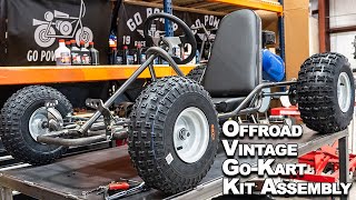 Off Road Vintage Go Kart Kit Build Project [upl. by Klayman]