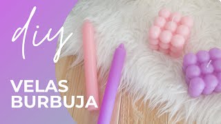 Como hacer VELAS VIRALES con este TUTORIAL  Bubbles CUBE DIY [upl. by Nager]