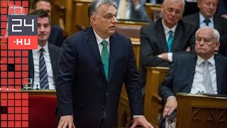 Hazugozta fasisztázta hülyegyerekezte Orbánt az ellenzék a parlamentben  24hu [upl. by Kemppe316]