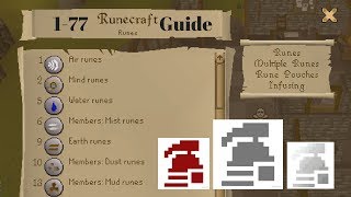 177 Runecrafting Guide for Ironman Old School Runescape [upl. by Acinonrev]