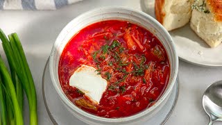 Russian Borscht Recipe [upl. by Belloir303]