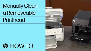 Manually Clean a Removeable Printhead  HP Printers  HP Support [upl. by Anilosi]