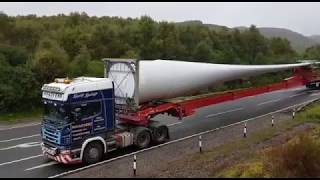 Vestas Wind Turbine Blade transportation [upl. by Isborne]