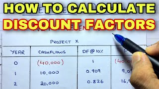 How to Calculate Discounting Factors  Financial Management [upl. by Rosenblum]