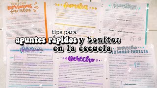 APUNTES RÁPIDOS Y BONITOS EN CLASE 🤠 [upl. by Rosalee763]