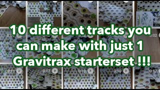 10 tracks you can build with a single Gravitrax starterset [upl. by Rumery]