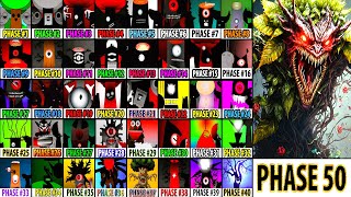 Incredibox Sprunki Mix All Phases Phase 10 VS Phase 20 VS Phase 30 VS Phase 40 VS Phase 50 [upl. by Antoni662]