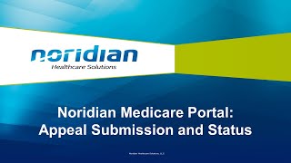 Noridian Medicare Portal Appeal Submission and Status [upl. by Leuqar425]