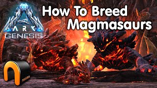 ARK GENESIS How to breed Magmasaurs [upl. by Lulu395]