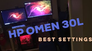 HP Omen 30L Best Gaming Settings [upl. by Arrik]