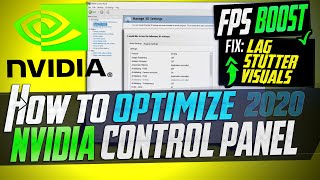 🔧 How to Optimize Nvidia Control Panel For GAMING amp Performance The Ultimate GUIDE 2020 Update [upl. by Nylkoorb]