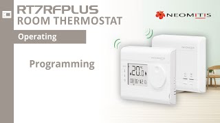 Programming  Tutorials RT7RFPLUSc room thermostat [upl. by Alves528]