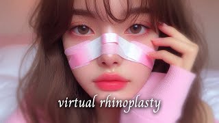 VIRTUAL RHINOPLASTY Desired Nose Affirmation Meditation Supraliminal Subliminal [upl. by Raffin]