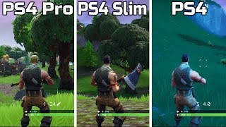 Fortnite  PS4 Pro VS PS4 Slim VS PS4  Graphics Comaprison [upl. by Wakefield]