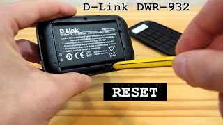 DLink DWR932 portable 4G router WiFi • Factory reset [upl. by Aan569]