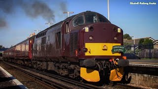 Swanage Railway return to Wareham  Full Line Front Window behind 37518 amp D6515  June 2017 [upl. by Trawets]