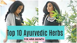 Top 10 Ayurvedic Herbs For Hair Growth  Hair growth challenge [upl. by Mendez]