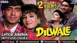 Dilwale  Lyrical Songs With Dialogues  Ajay Devgan Raveena Tandon  90s Songs Romantic Songs [upl. by Louls204]