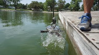 MAGNET FISHING WITH EXTREMELY STRONG MAGNETS [upl. by Sukram159]