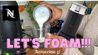 How To Foam Milk With Aeroccino 3 Make Coffee With Foam Tips amp Tricks  Easy Foamed Latte Recipe [upl. by Engapmahc954]