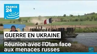 Guerre en Ukraine  réunion avec lOtan face aux menaces russes • FRANCE 24 [upl. by Heriberto534]