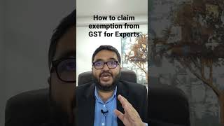 how to claim GST exemption on Exports [upl. by Etteniotnna]