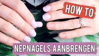 HOW TO ❤ Nepnagels aanbrengen mijn eigen  Beautygloss [upl. by Lazos]