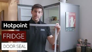 How to replace your fridge freezer door seal  by Hotpoint [upl. by Ellirpa]