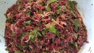 How To Make Larb Beef LAO FOOD Home Made By Kaysone [upl. by Assisi]