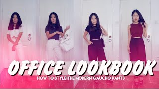 How To Style Culottes Officewear Lookbook [upl. by Lime604]