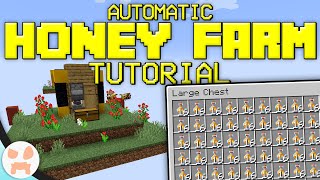 Automatic Honey Farm Tutorial  Minecraft Bedrock amp Java Compact [upl. by Ailegave545]