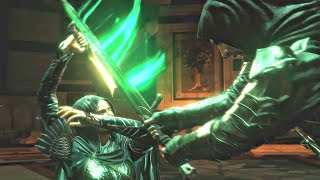 Shadow of War Blade of Galadriel DLC  Eltariel amp Talion Nazgul Meeting amp Fight [upl. by Adnohsal]