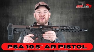 PSA AR Pistol Review  PSA 105quot 556 NATO in Stock [upl. by Phionna619]