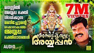 അമ്പിളിപ്പൂവല്ലേ അയ്യപ്പൻ  Kalabhavan Mani Ayyappa Devotional Songs  Ayyappa Audio Songs [upl. by Newra]