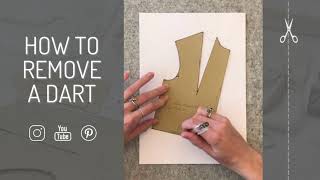 How To Remove a Bust Dart From Your Pattern Block  Pattern Cutting Tutorial [upl. by Asselem226]