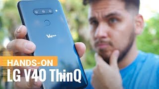 LG V40 ThinQ handson review [upl. by Gorrian208]