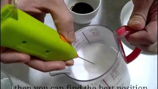 How To Make Latte Art with Mini Milk Frother [upl. by Haneehs]