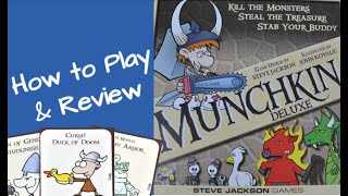 Munchkin Deluxe  How to Play and Review [upl. by Nnailuj]