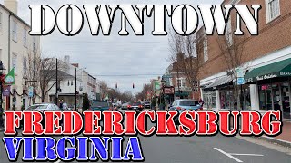 Fredericksburg  Virginia  4K Downtown Drive [upl. by Vel514]