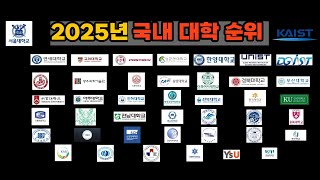 2025 QS 한국 대학순위 [upl. by Nigem]