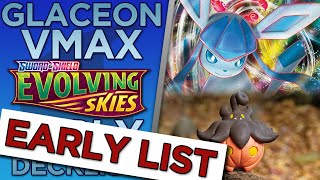 Glaceon VMAX Evolving Skies Deck Analysis Pokemon TCG [upl. by Kotta932]