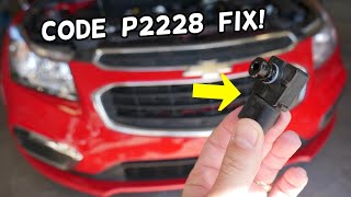 CHEVROLET CRUZE CODE P2228 BAROMETRIC PRESSURE SENSOR FIX ENGINE LIGHT ON [upl. by Llevel823]