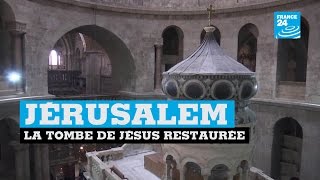 Jérusalem  la tombe de Jésus restaurée [upl. by Dlaner495]