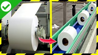 Como se HACE el PAPEL HIGIÉNICO🧻MILLONES de ROLLOS de PAPEL HIGIÉNICO  Fabricando Papel higiénico [upl. by Wenona]