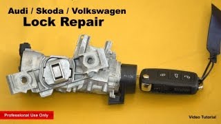 Audi  Skoda  Volkswagen Lock Repair ✔ [upl. by Ylatfen]