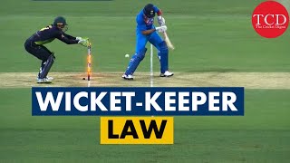 Alex Careys Incident  The Wicket Keeper Law Explained  Cricket Law 27 [upl. by Gnof]