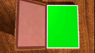 Chroma Effect Animated Book Opening Green Screen Effect [upl. by Nnylyahs553]