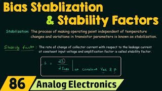 Bias Stabilization and Stability Factors [upl. by Henrion723]